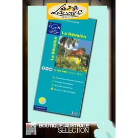 Carte IGN de La Réunion. Touristique et routière. 