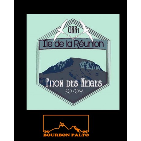 Tee-shirt Bourbon Palto Ile de La Réunion Piton des neiges.