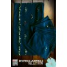 Les nappes madagascar couleur  bleu nuit: broderies champêtres