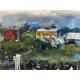 Huile sur toile. Terre Sainte  Par Miguel. 10PLa Réunion.