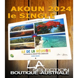 Le Calendrier 2024 avec  agenda offert Jade éditions. La Réunion.