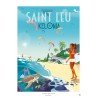 Poster Ile de La Réunion 50x70 Kelonia Saint Leus