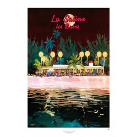 Poster Ile de La Réunion 50x70 Planch Alizés Affiche La saline par Miguel