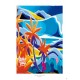 Affiche Ile de La Réunion: Le veloutier orange. Graff Yann Legall