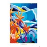 Affiche Ile de La Réunion: Le veloutier orange. Graff Yann Legall