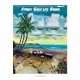 Poster Ile de La Réunion 50x70 Saint Denis par Miguel