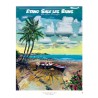 Poster Ile de La Réunion 50x70 Etang salé les Bains par Miguel