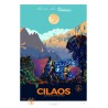 Affiche Atomic Café Editions La Réunion 50x70 CilaosTRAIL par Miguel