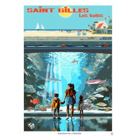 Affiche Atomic Café Editions La Réunion 50x70 CilaosTRAIL par Miguel