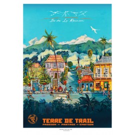 Affiche Atomic Café Editions La Réunion 50x70 Diagonale des fous 2026 par Miguel