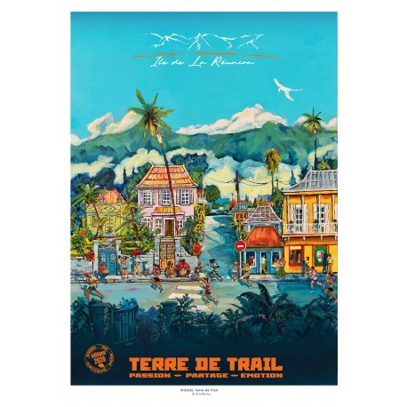 Affiche Atomic Café Editions La Réunion 50x70 Diagonale des fous 2026 par Miguel