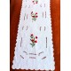 Les chemins de table 1er choix : broderies rouges recto et verso