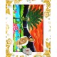Paréo Ile de La Réunion: motif "Le dodo"