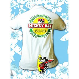 Tee-shirt Mickey Rat Mickey Blanc