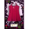 Robe Kaniki Fushia "paille en queue"