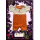 Combi short Kaniki bicolor orange