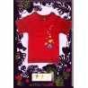 Tee shirt Kaniki Rouge "poisson du lagon"