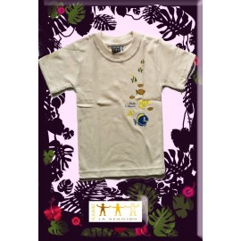 Tee shirt Kaniki beige "poisson du lagon"