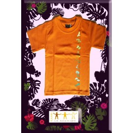 Tee shirt Kaniki Orange "Lé o et lé ba"