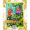 Paréo Ile de La Réunion: motif "La canne"