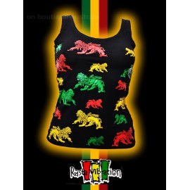 Débardeur femme rasta vibration Lions.
