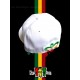 Casquette verso Rasta vibration "RV" Blanche