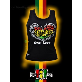 Top femme rasta vibration hearth.