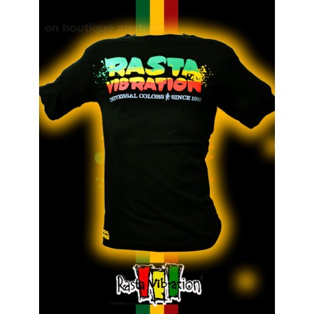 Tee shirt Rasta vibration Roots since 1998