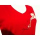 Tee-shirt Impulsion femme rouge impresssion