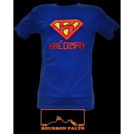 Tee-shirt Bourbon Palto "Kréolman".