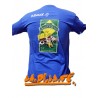 Tee shirt "Komérage" Rhum Charette Bleu Roi
